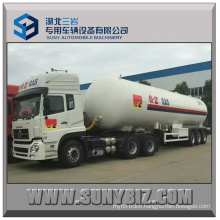 56m3 23.52t Tri-Axles LPG Tank Semi Trailer with Tractor